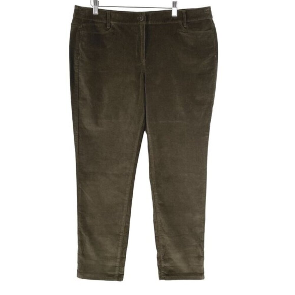 J. Jill Corduroy Pants Size 16 Peat Cotton Spandex NWT PT-1963‎